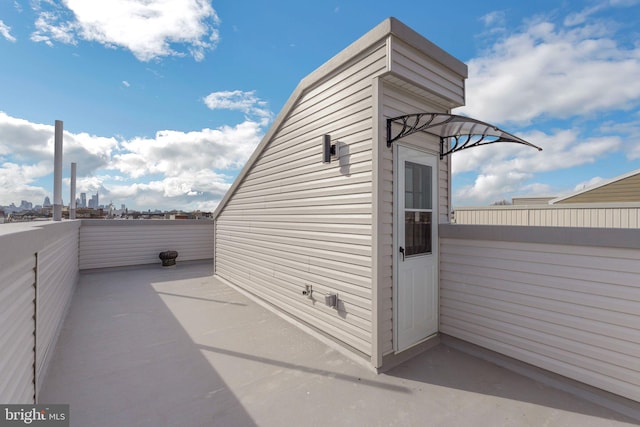 view of outbuilding