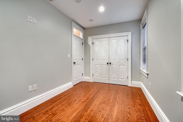 interior space featuring light hardwood / wood-style floors