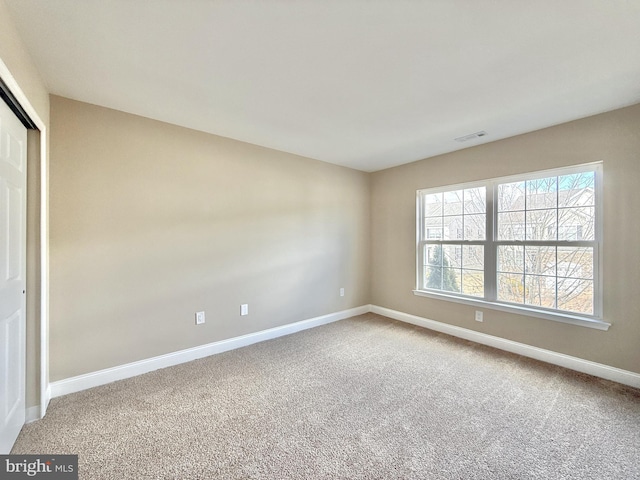 view of carpeted empty room