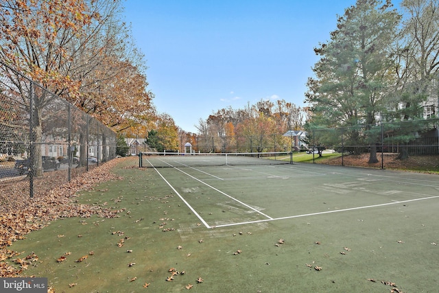 view of tennis court