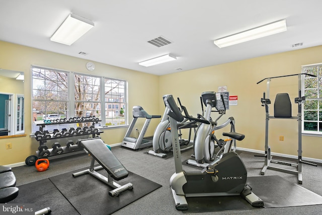 view of exercise room