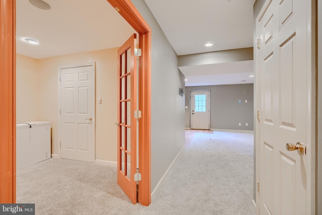 34 Broadbridge Rd, Rosedale, MD 21237 - hall with carpet and recessed lighting