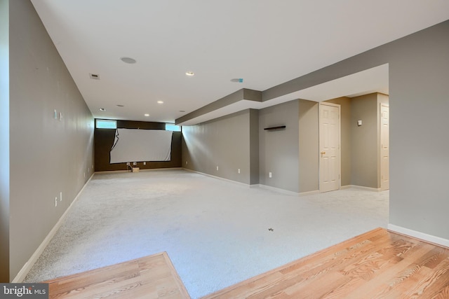 34 Broadbridge Rd, Rosedale, MD 21237 - home theater with baseboards and carpet flooring