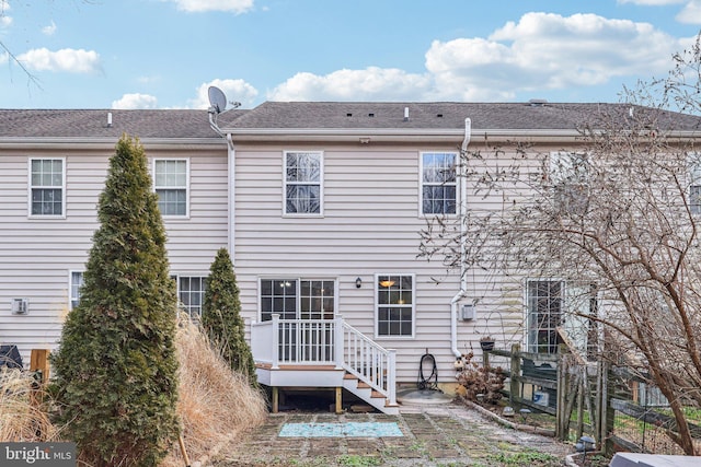 view of rear view of property