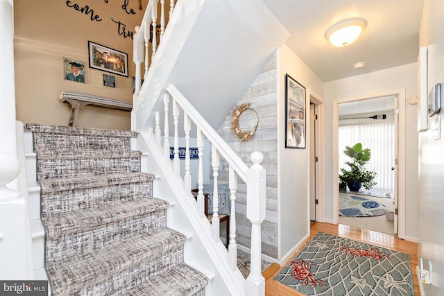 entryway featuring wood-type flooring