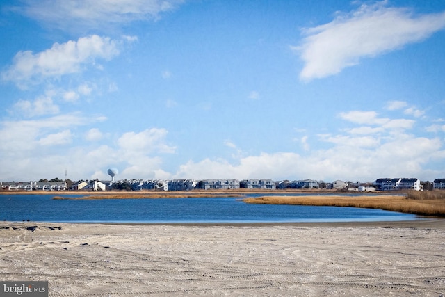 property view of water with a view of the beach