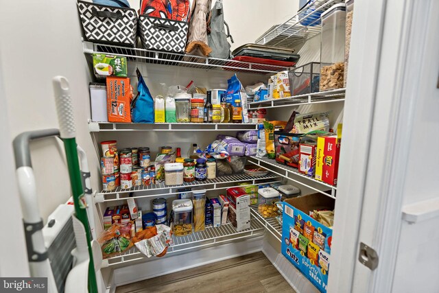 view of pantry