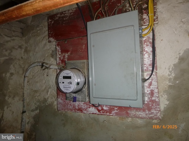 utility room with electric panel