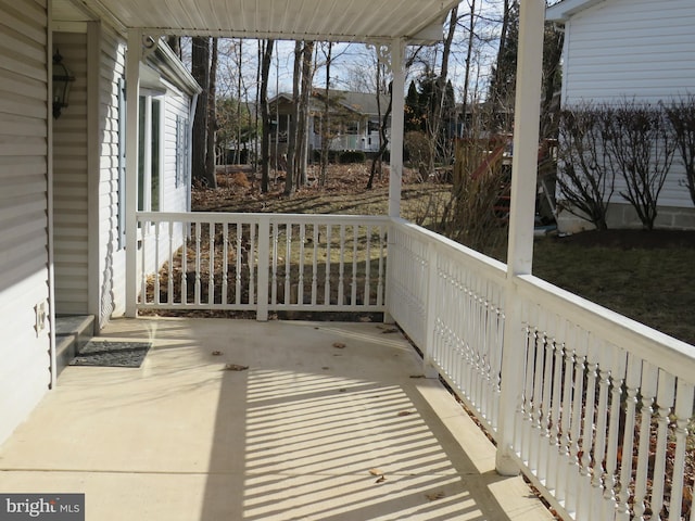 balcony with a patio