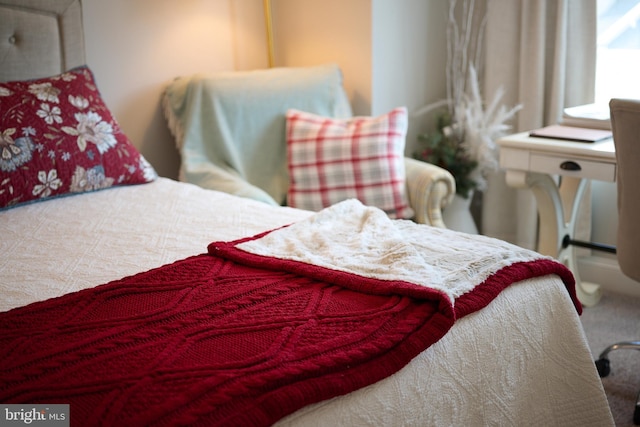 bedroom with carpet flooring