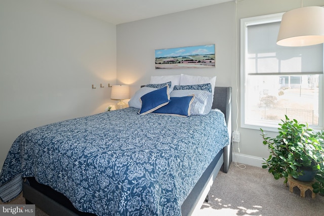 bedroom with carpet flooring