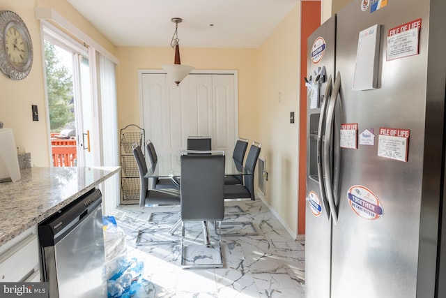 view of dining room