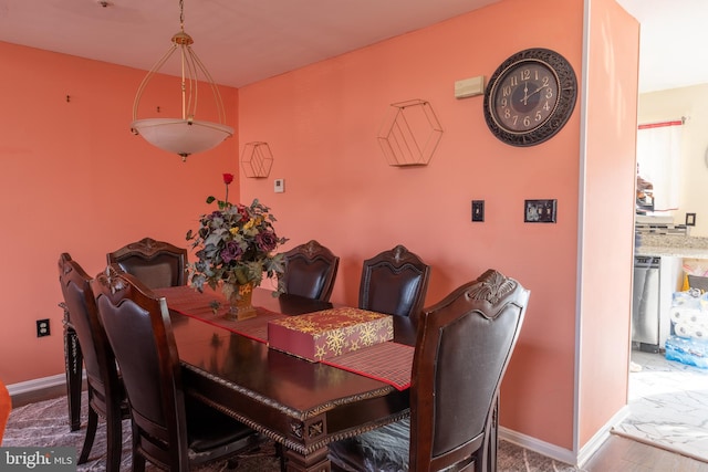 view of dining area