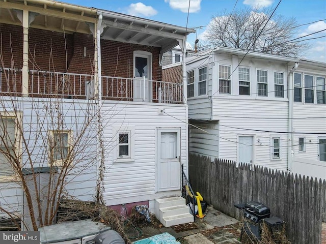 view of rear view of property