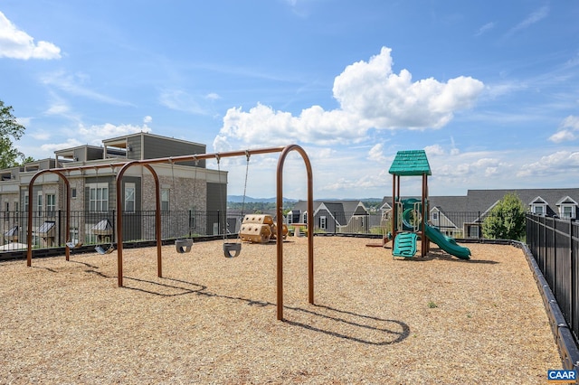 view of jungle gym