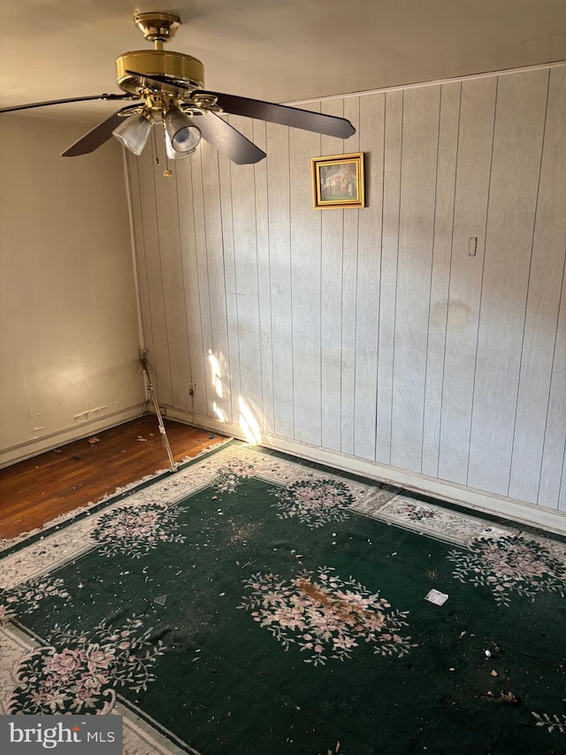 unfurnished room featuring hardwood / wood-style floors