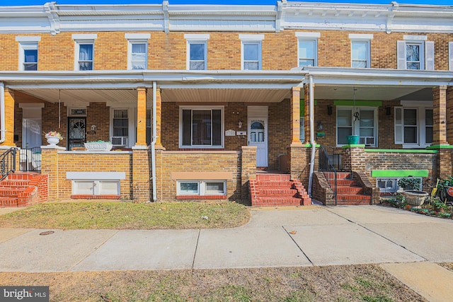 multi unit property with covered porch