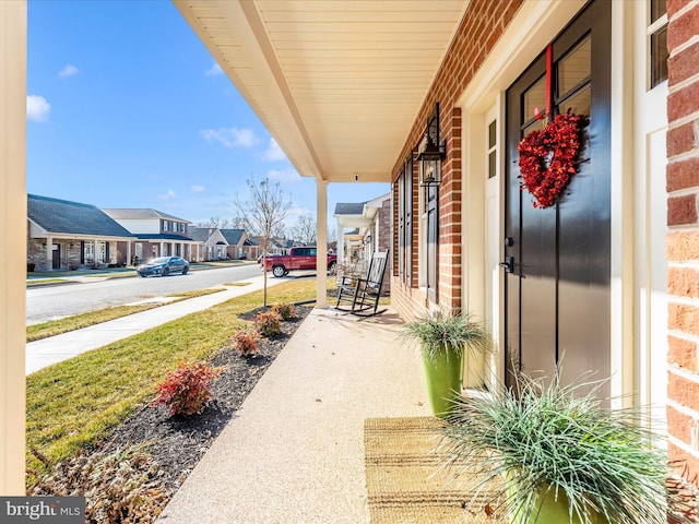 view of patio / terrace featuring covered porch