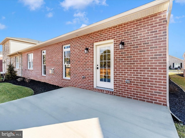 exterior space with a patio area