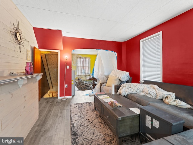 living room featuring wood finished floors