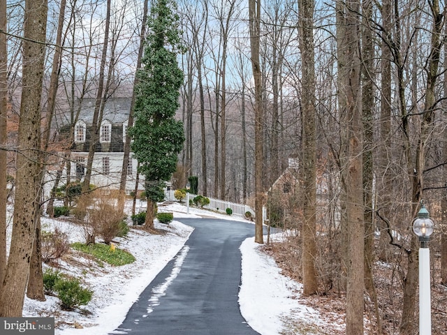 view of road