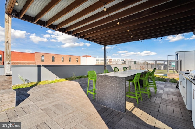 1501 N 31st St Unit 205, Philadelphia, PA 19121 - deck featuring outdoor dry bar and a patio