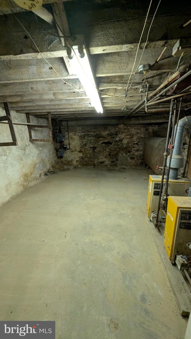 view of basement