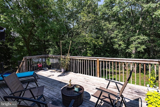 view of wooden terrace