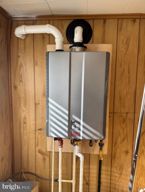 utilities featuring tankless water heater