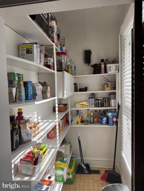 view of pantry