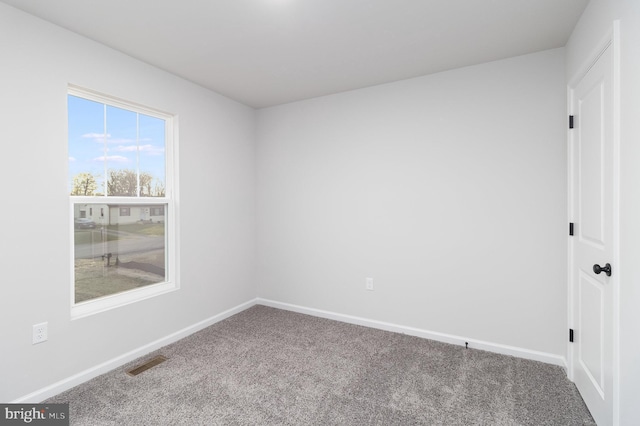 view of carpeted empty room