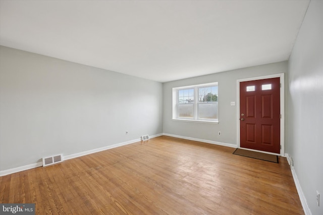 entrance foyer featuring light hardwood / wood-style flooring