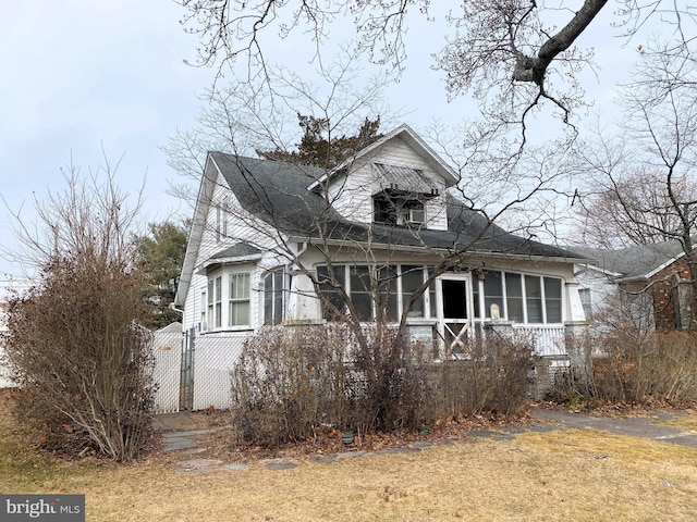 view of front of home