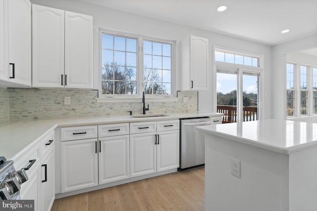 kitchen featuring white cabinets, stainless steel appliances, and sink