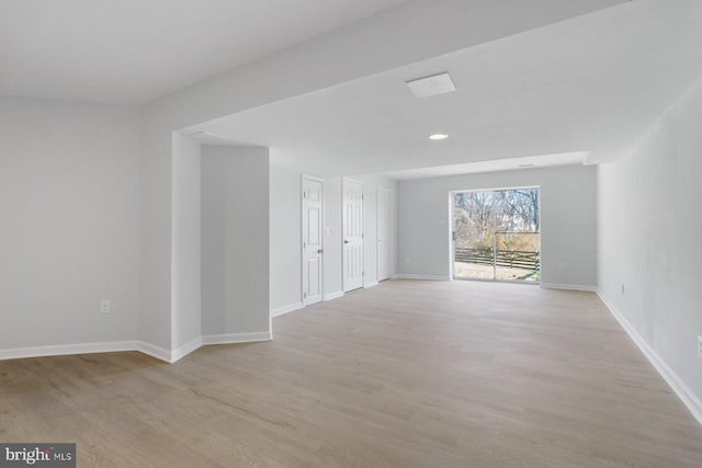 interior space with light wood-type flooring