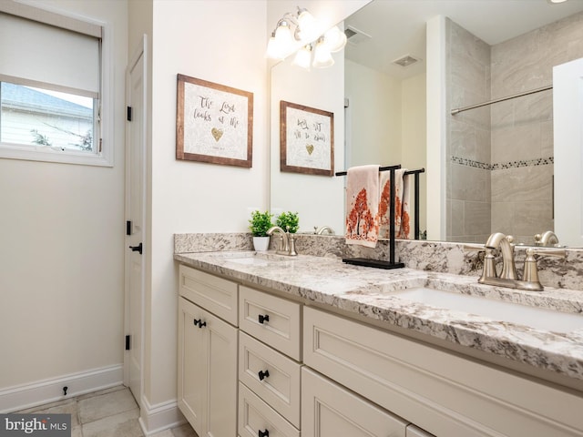 bathroom featuring vanity