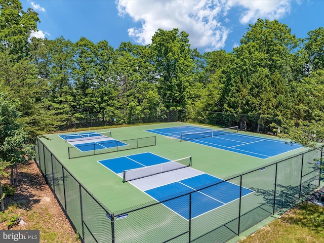 view of tennis court