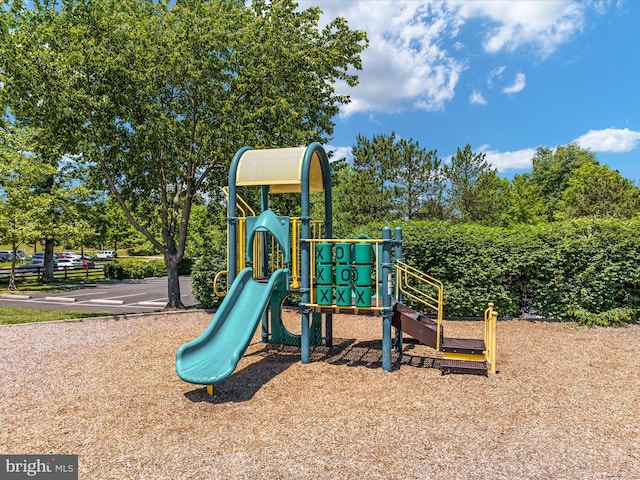 view of jungle gym