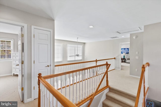 interior space with light colored carpet