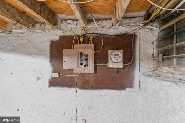 utility room featuring electric panel