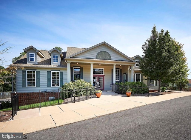 view of front of house featuring covered porch