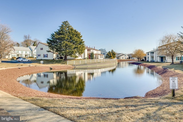 property view of water