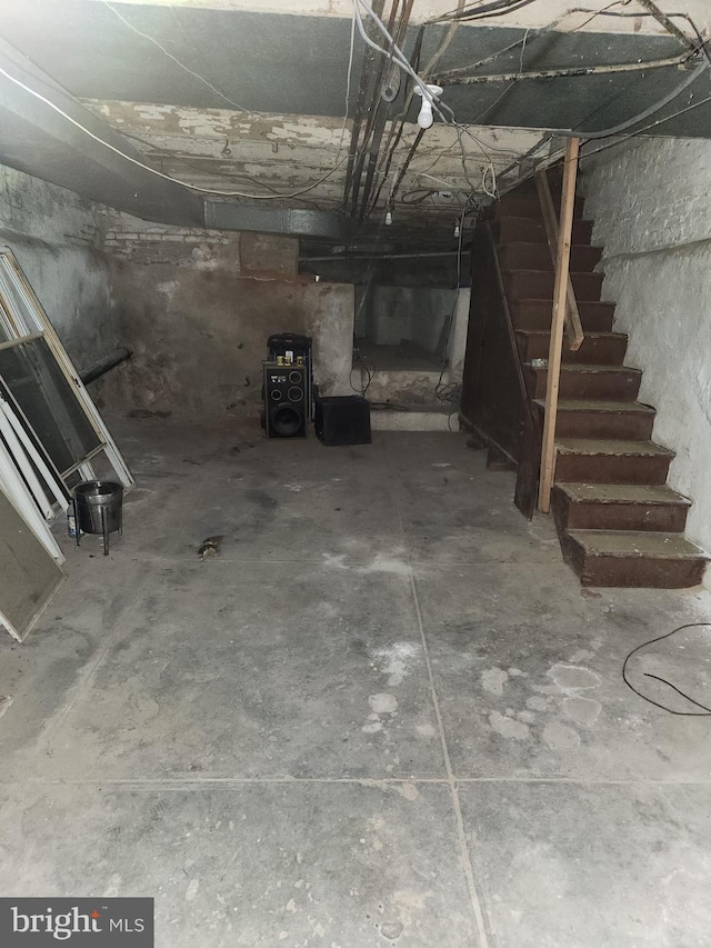 view of basement