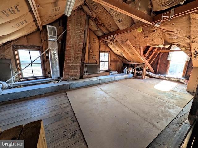 view of attic