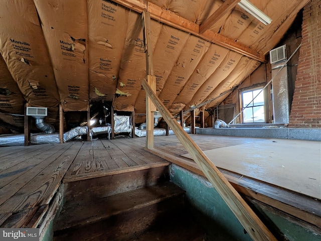 view of attic