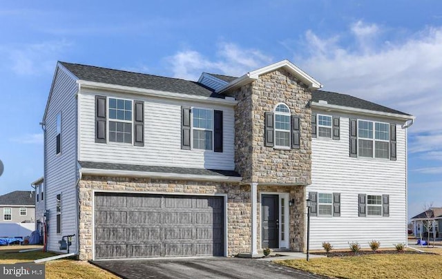 view of front of house featuring a garage