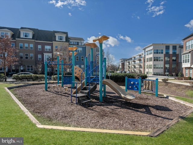 view of communal playground