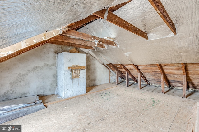 view of attic