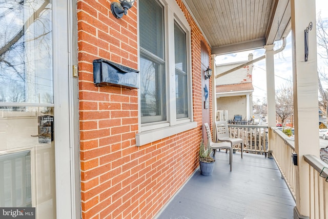 balcony with a porch