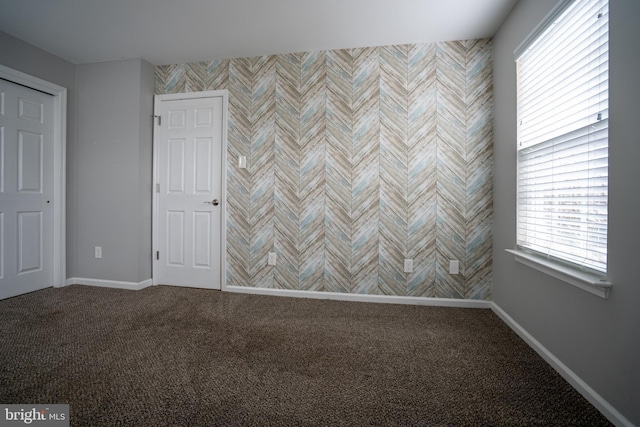 view of carpeted empty room